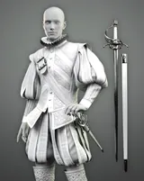 dForce Renaissance Baldric with Sword for G8M, G8F and G9
