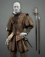 dForce Renaissance Baldric with Sword for G8M, G8F and G9