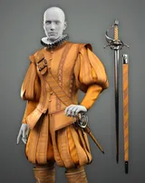 dForce Renaissance Baldric with Sword for G8M, G8F and G9