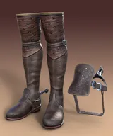 Renaissance Boots for G8M, G8F and G9 with Universal Spurs