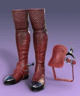 Renaissance Boots for G8M, G8F and G9 with Universal Spurs