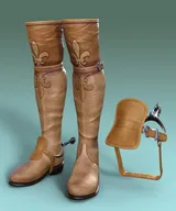 Renaissance Boots for G8M, G8F and G9 with Universal Spurs