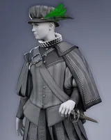 dForce Renaissance Cloak for G8M, G8F and G9
