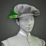 Renaissance Hat and Simple Parting Hair for G8M, G8F and G9