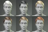 Renaissance Hat and Simple Parting Hair for G8M, G8F and G9