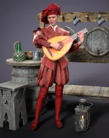 dForce Renaissance Costume for G8M, G8F and G9 (and characters)